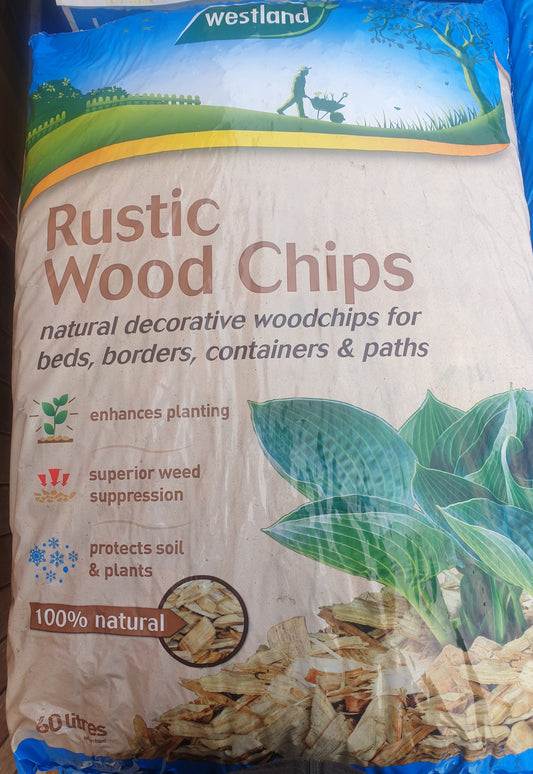 Rustic Wood Chips 60L