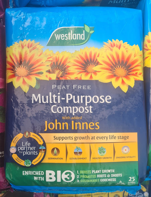 Westland Peat Free Multi-Purpose Compost with added John Innes Compost 25L